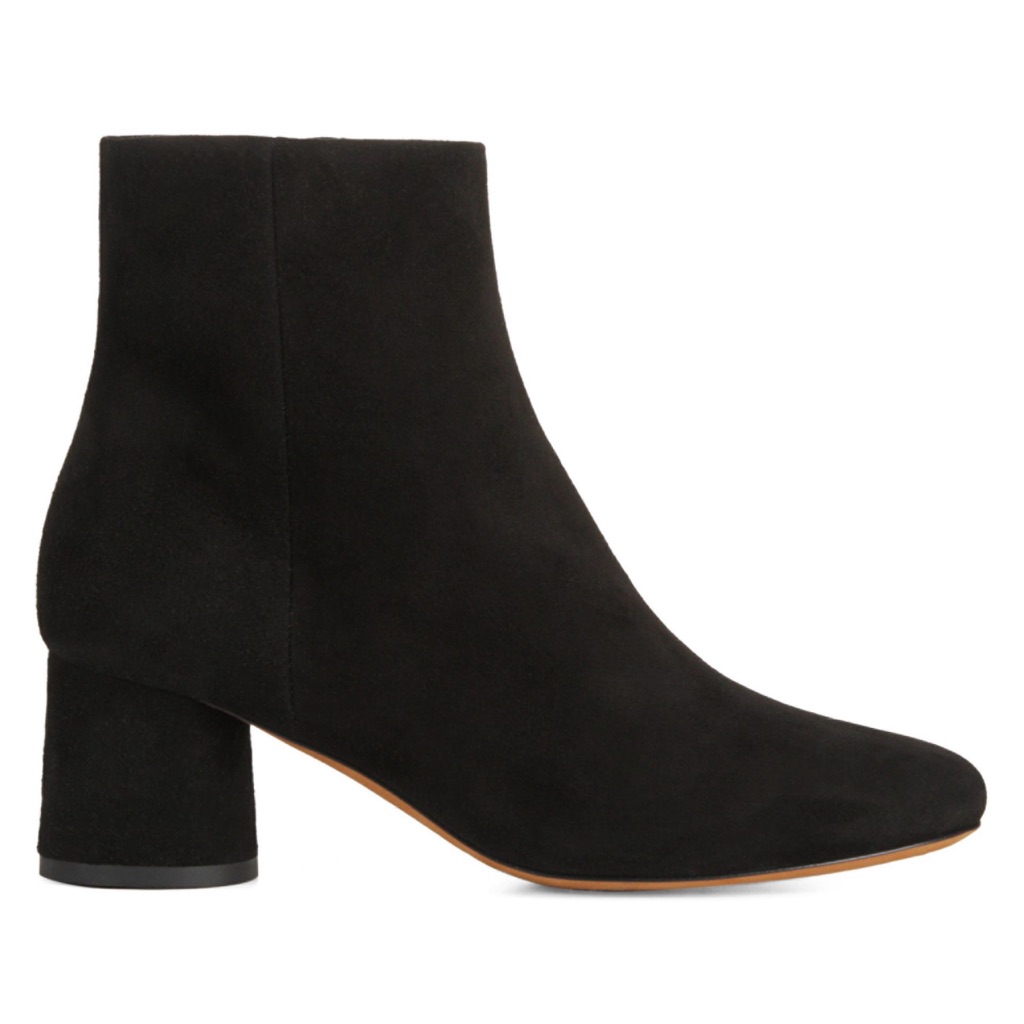 Vince Tillie Black Suede Booties